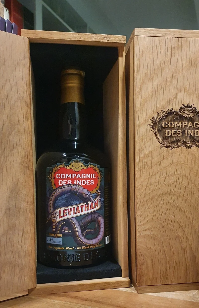 Compagnie de indes Leviatan Guadeloupe 1973 panama 1996 Nachfolger zu Kaiman Dist. 0,7l 46% vol. Single Cask RUM CDI