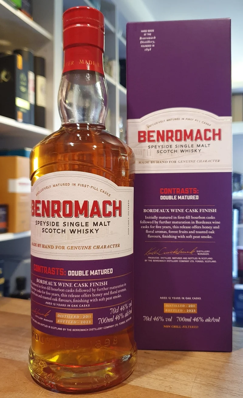 Benromach 2011 2023 Bordeaux cask contrasts Malt 0,7l 46% vol. Whisky