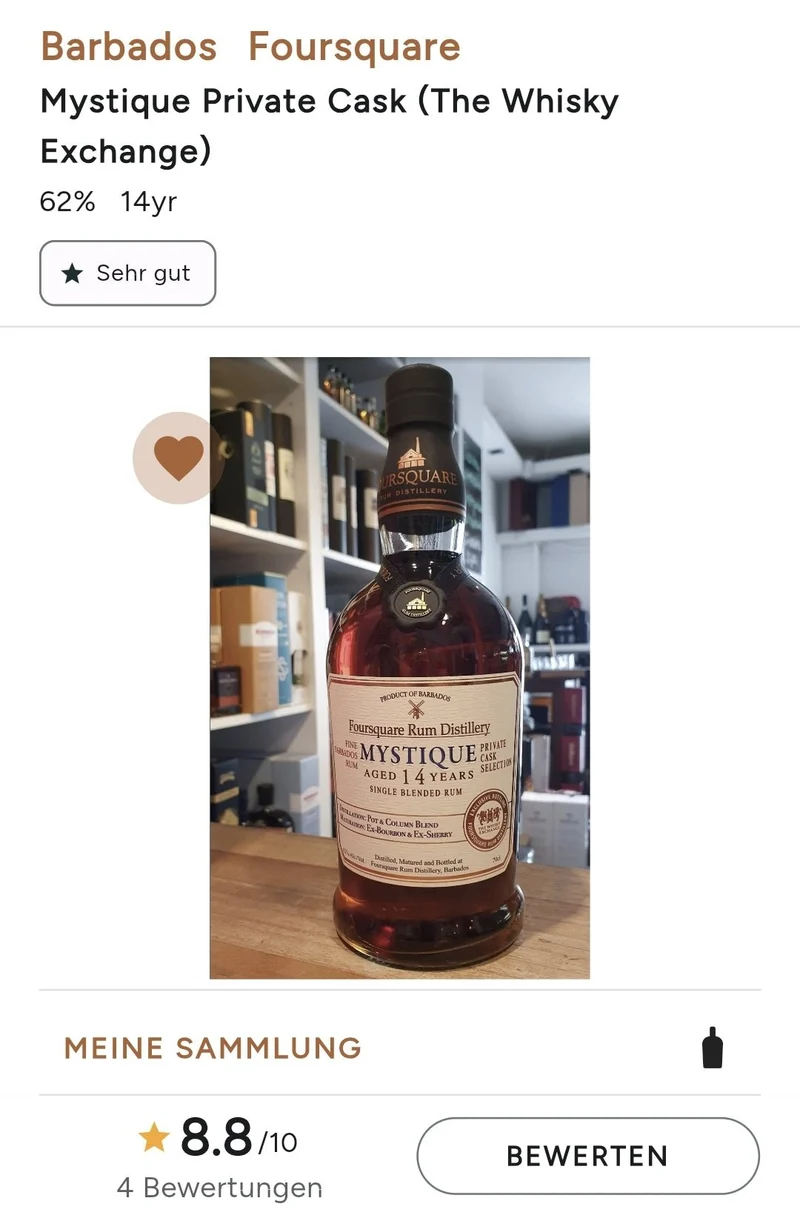 Foursquare Mystique 14 private cask #11 Barbados 62% vol. 0,7l ecs Rum