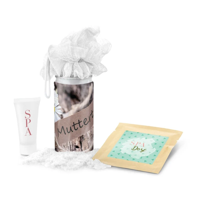 SPA Dose Muttertag – Badesalz, Duschgel & Schwamm als Wellness-Geschenk
