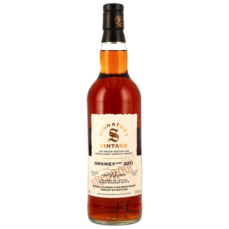 Orkney (HP) 2011/2026 – 15 Jahre Signatory 100 PROOF Edition #83 57,1% vol. 700ml