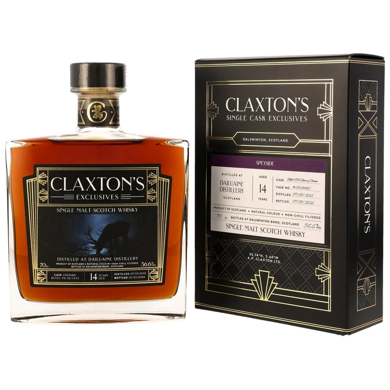 Dailuaine 2012/2026 14 y.o. Claxton's Exclusives PX Octave 56,6% vol. 700ml