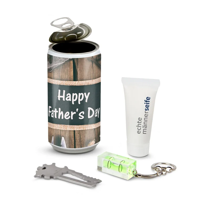Männer-Geheimnis Vatertag – Geschenkdose mit Multitool (Father's Day)