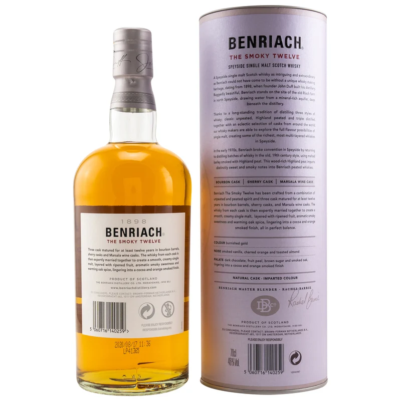 BENRIACH - 12 Jahre The Smoky Twelve - 46% Vol.