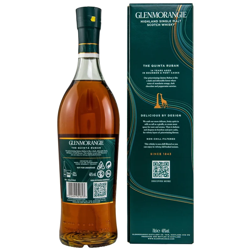 GLENMORANGIE - 14 Jahre Quinta Ruban - 46% Vol.