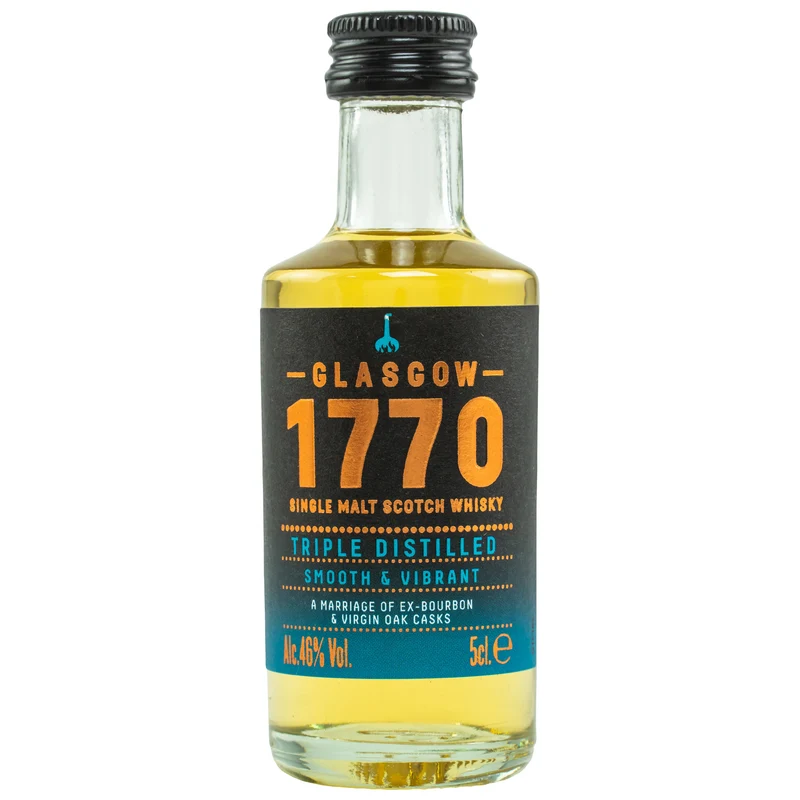 1770 GLASGOW - Single Malt Scotch Whisky Triple Distilled Smooth - Mini- 46 % Vol.