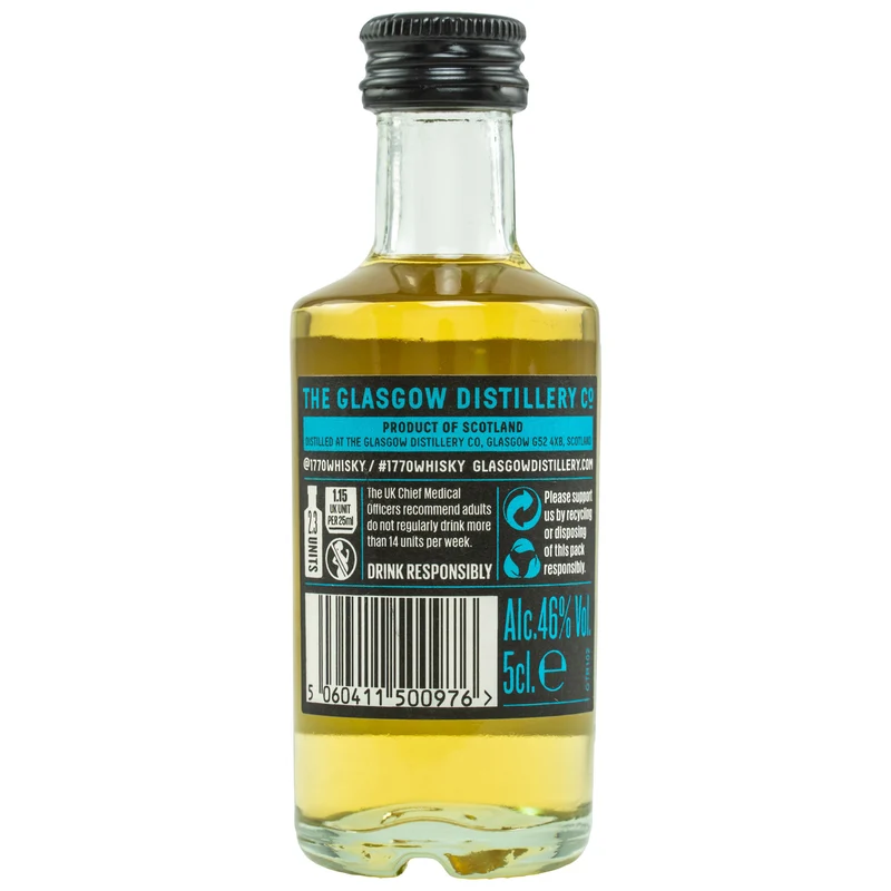 1770 GLASGOW - Single Malt Scotch Whisky Triple Distilled Smooth - Mini- 46 % Vol.