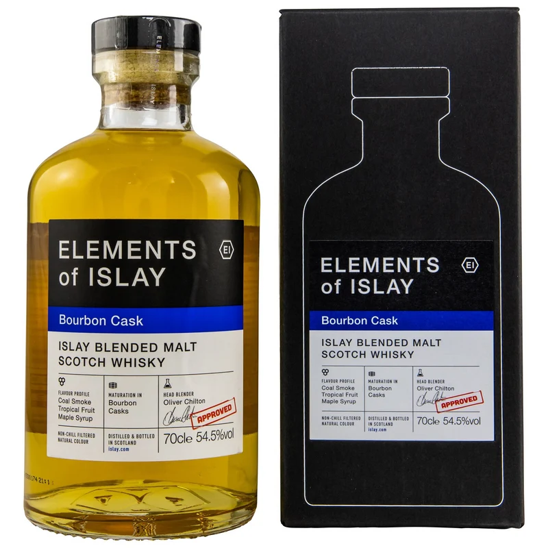 ELEMENTS OF ISLAY - Bourbon Cask - 54,5% Vol.