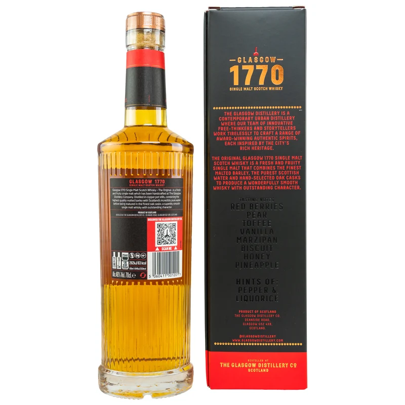 1770 GLASGOW - Single Malt Scotch Whisky The Original - 46% Vol.