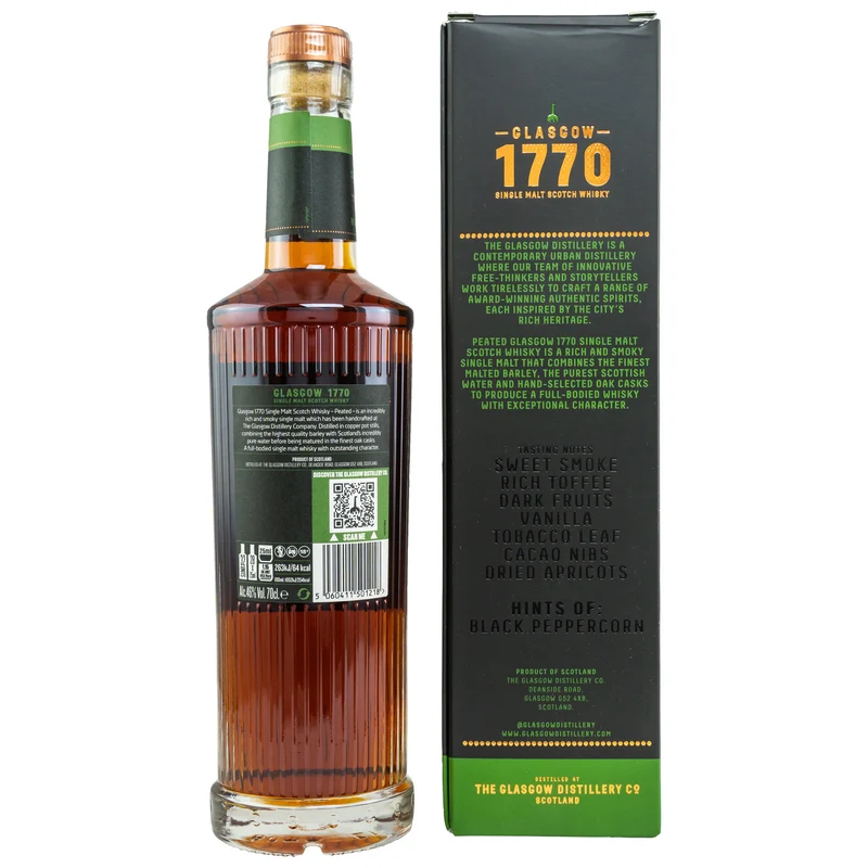 1770 GLASGOW - Single Malt Scotch Whisky Rich & Smoky - 46% Vol.