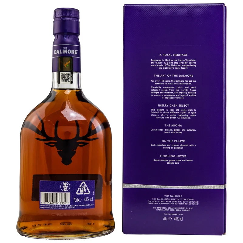 DALMORE - 12 Jahre Sherry Select - 43% Vol.