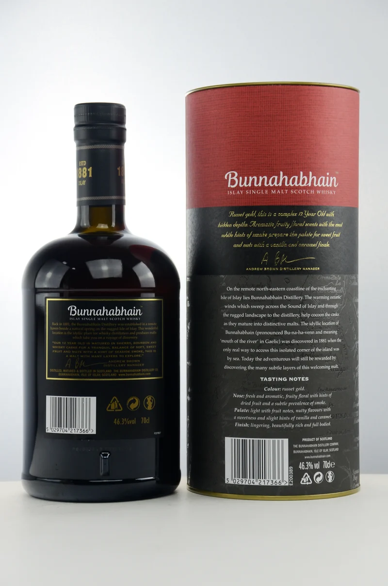 BUNNAHABHAIN - 12 Jahre - 46,3% Vol.