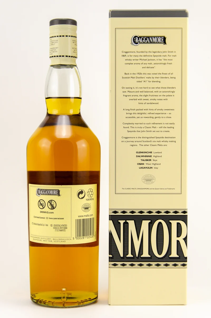CRAGGANMORE - 12 Jahre - 40% Vol.
