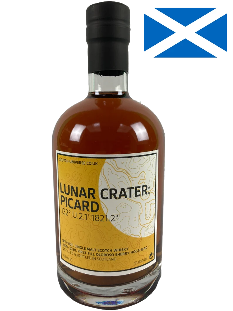 Scotch Universe Lunar Crater Picard
