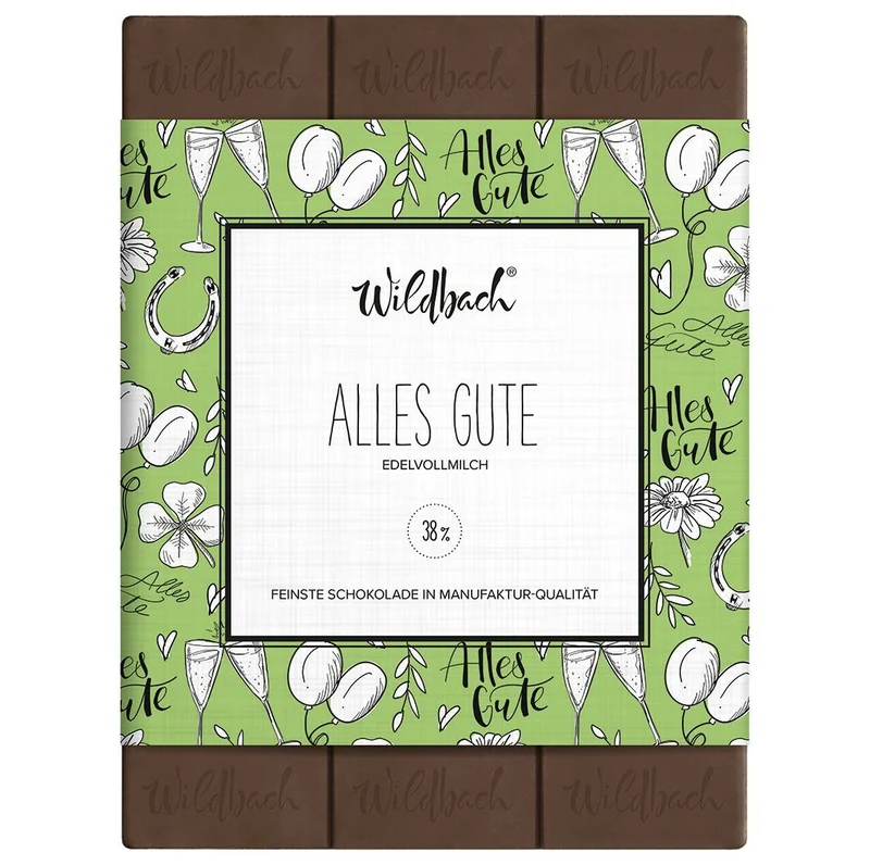 Glückwunsch-Geschenkbox "Alles Gute" mit Prosecco, Schokolade, Grissini - stilvoll schenken