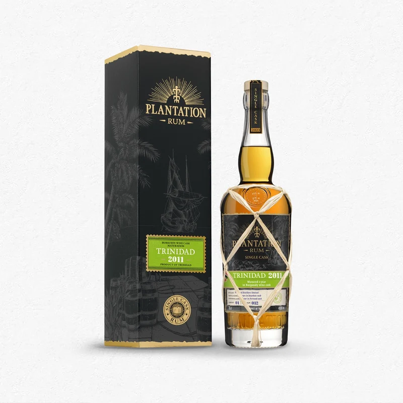 Plantation Trinidad 2011 Single Cask Collection Rum 2023 Burgundy Red Wine Finish 49,1% 0,7L