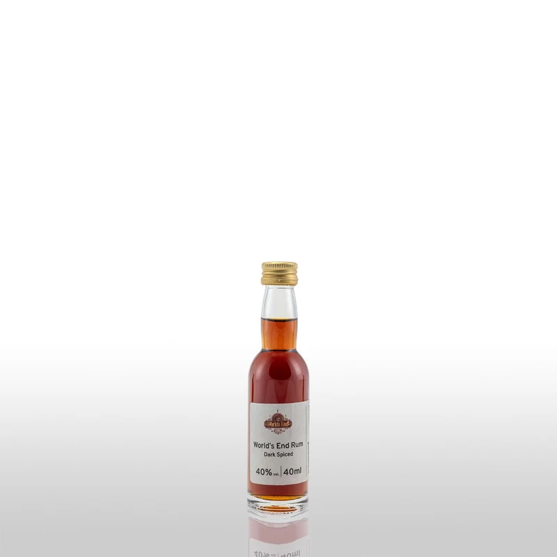 World's End Rum Dark Spiced 40% 40ml - Miniatur