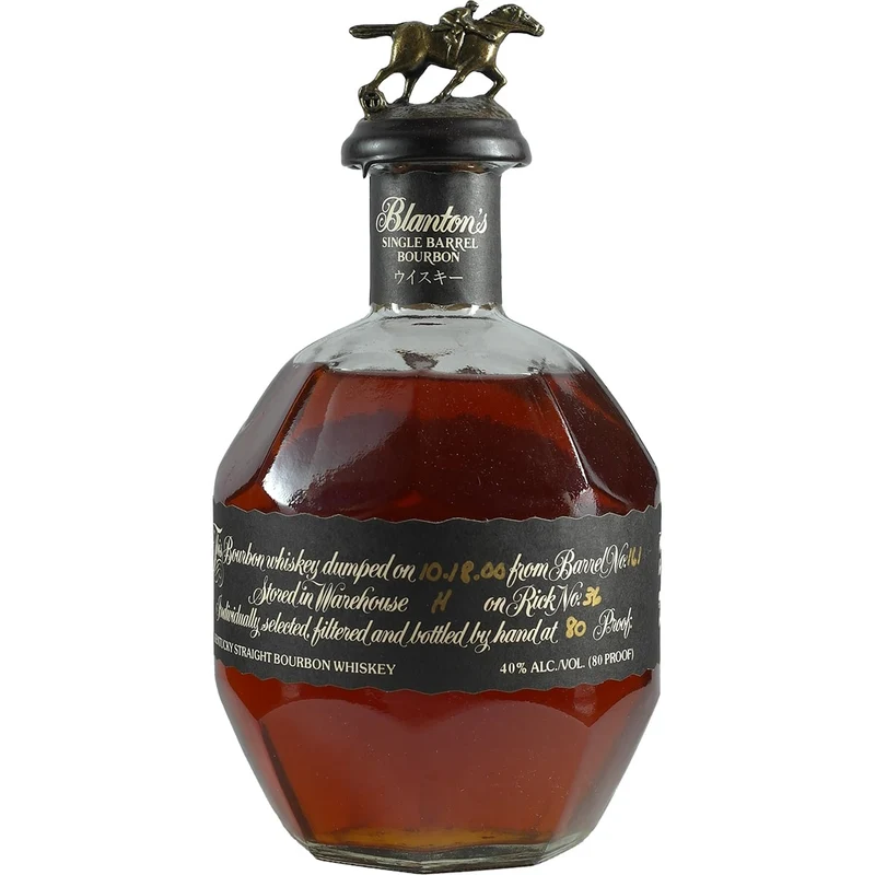 Blanton's Black dumped 10-18-00