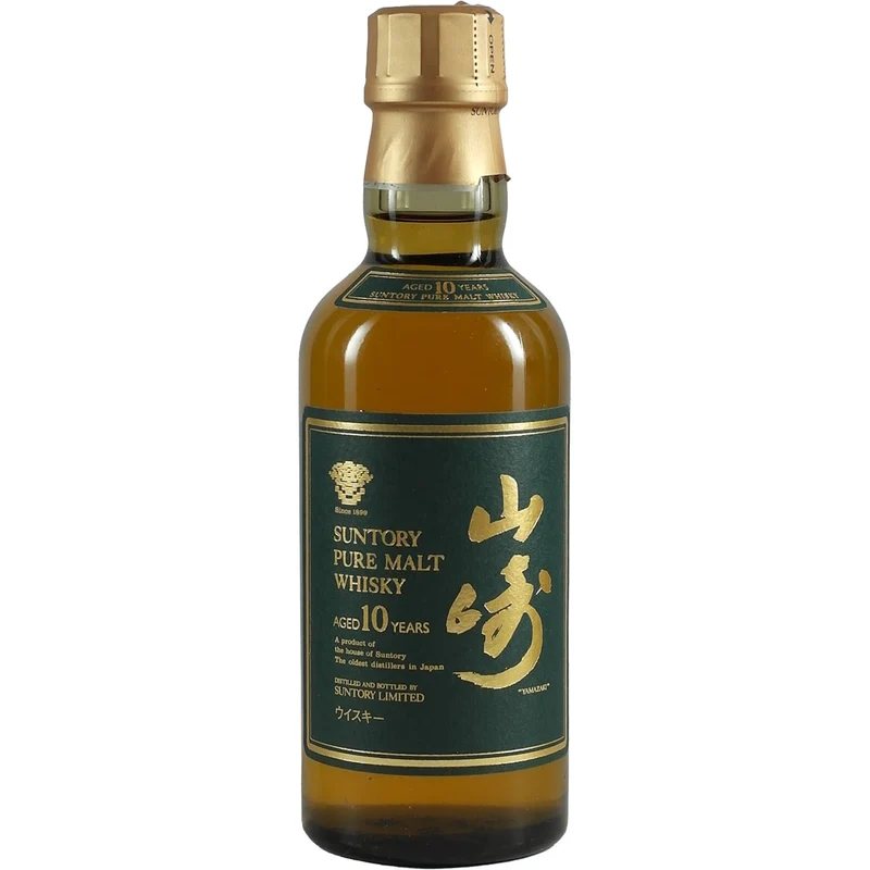 Suntory Yamazaki 10 Years / 10 Jahre grünes Label / green Label Miniatur 180ml