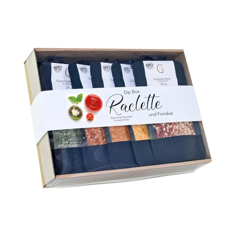 Dip Box Raclette und Fondue – Geschenkset