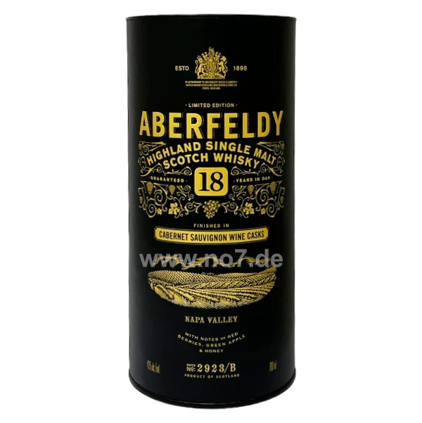 Aberfeldy 18 Years Old Napa Valley Red Wine Casks Finish 0,7l