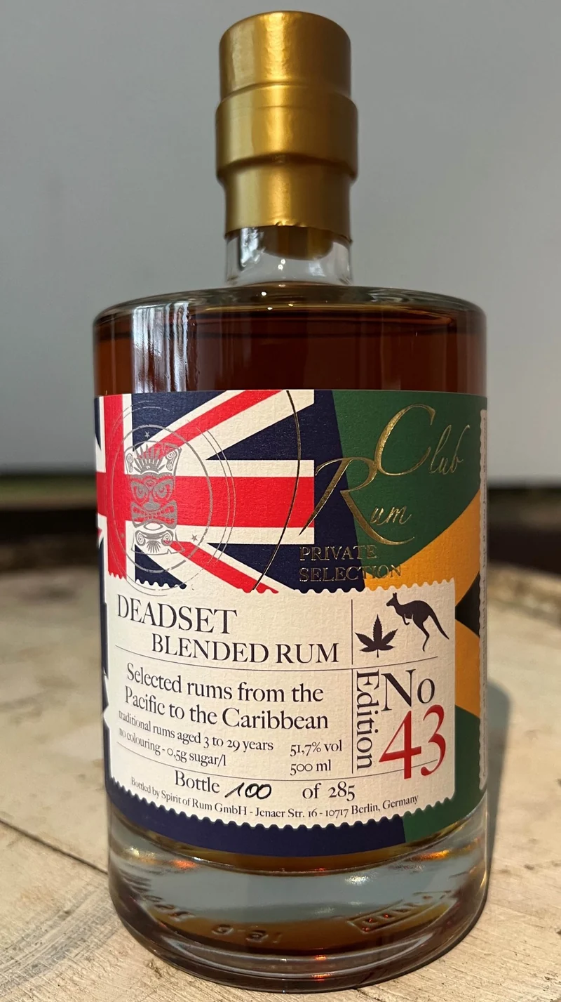 Rumclub Ed. 43 Deadset blend Guyana REV cask 51,7% vol. 0,5l Single cask Rum club