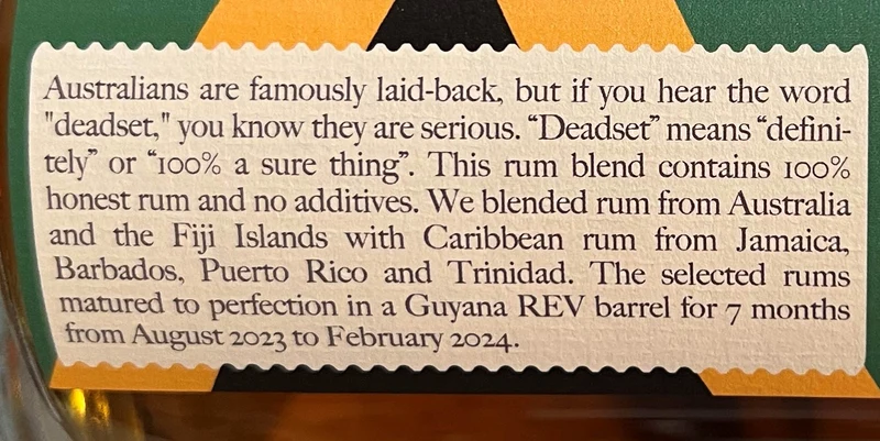 Rumclub Ed. 43 Deadset blend Guyana REV cask 51,7% vol. 0,5l Single cask Rum club