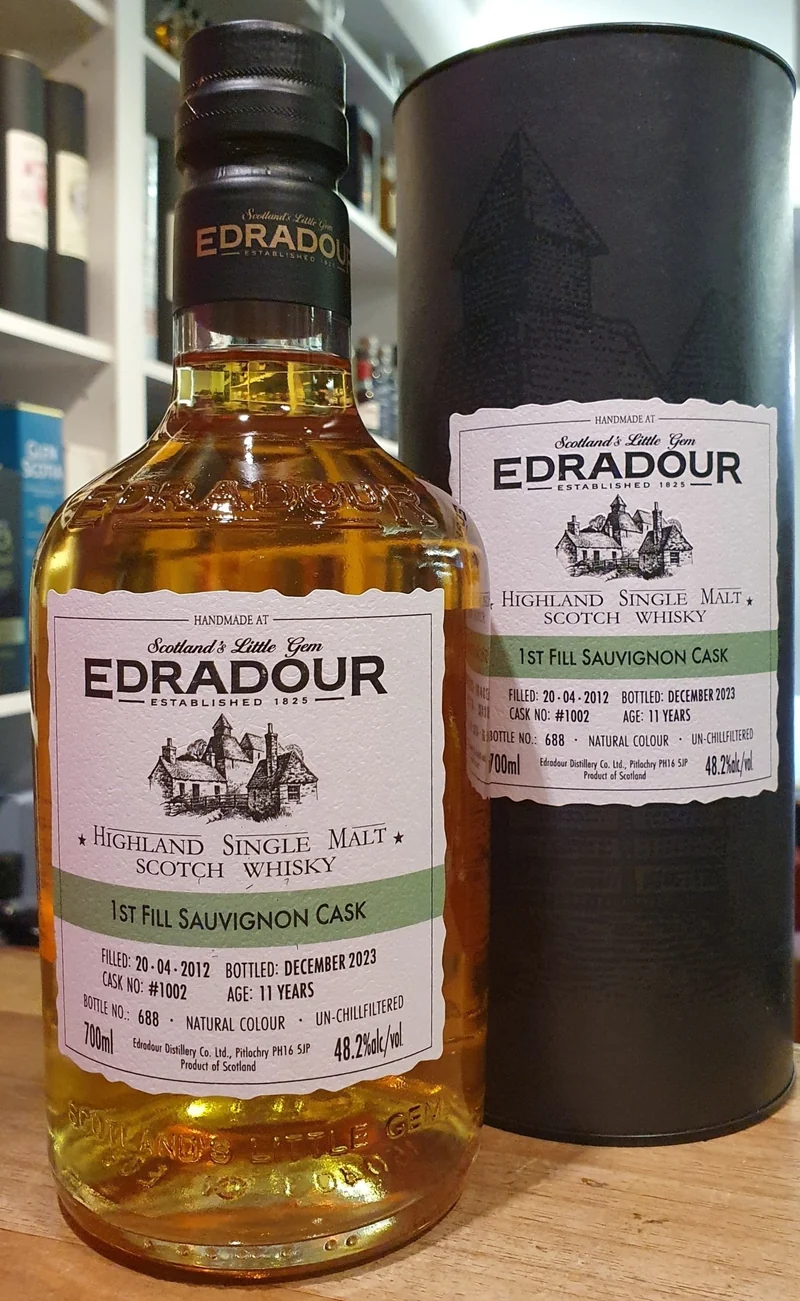X Edradour 2012 2023 11y Sauvignon wine Cask #1002 0,7l Fl 48,2%vol. St. Michael Eppan Highland single malt scotch whisky