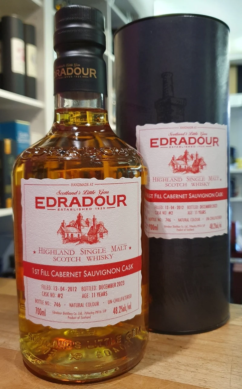 X Edradour 2012 2023 11y Cabernet Sauvignon wine Cask #2 0,7l Fl 48,2%vol. St. Michael Eppan Highland single malt scotch whisky