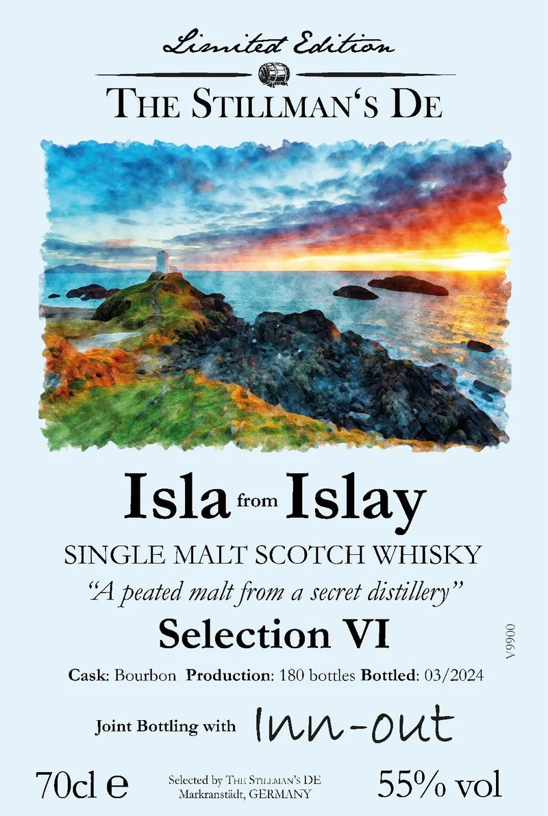 Caol Ila Single cask Isla from Islay Ed.6 The Stillmans Whisky VI 0,7l 55%vol. Inn-out
