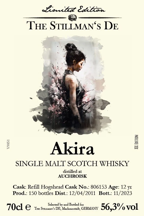 Auchroisk Single cask 2011 Akira The Stillmans 0,7l 56,3% vol. Whisky