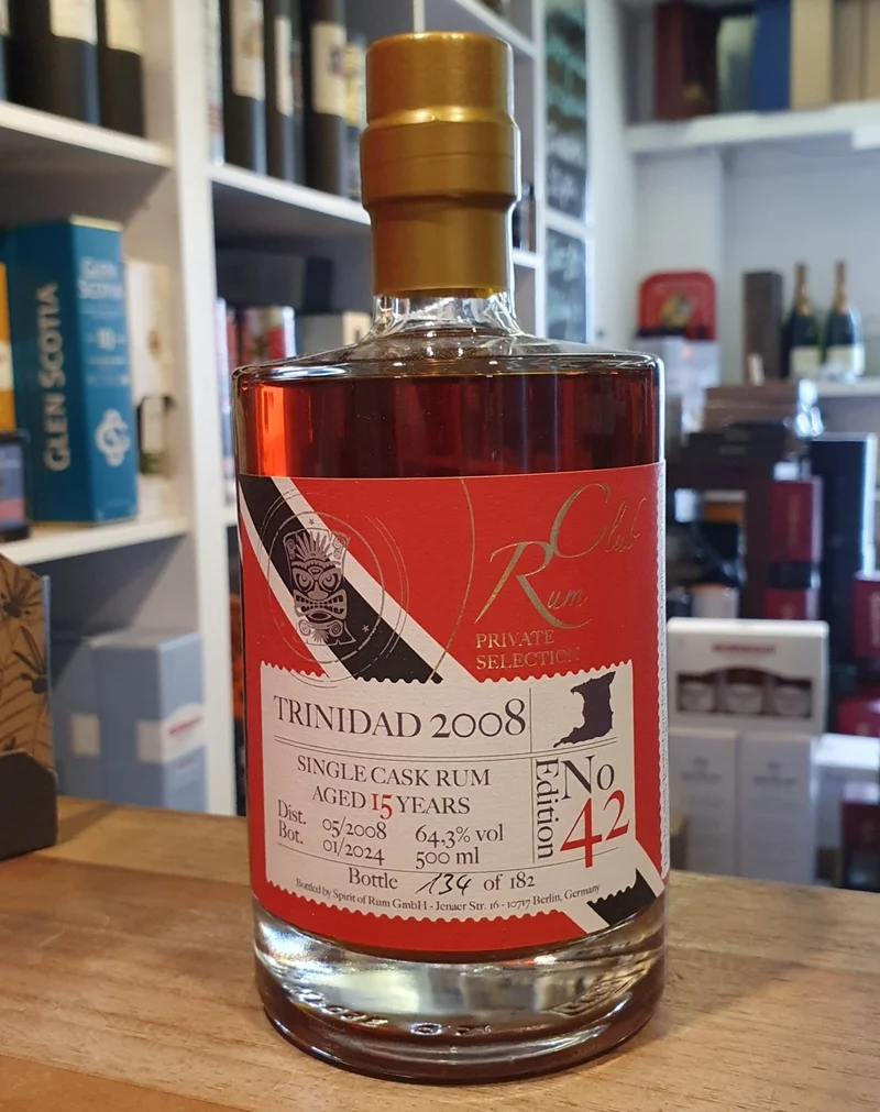 Rumclub Ed. 42 Trinidad Ten Cane 2008 64,3% vol. 0,5l Single cask Rum club
