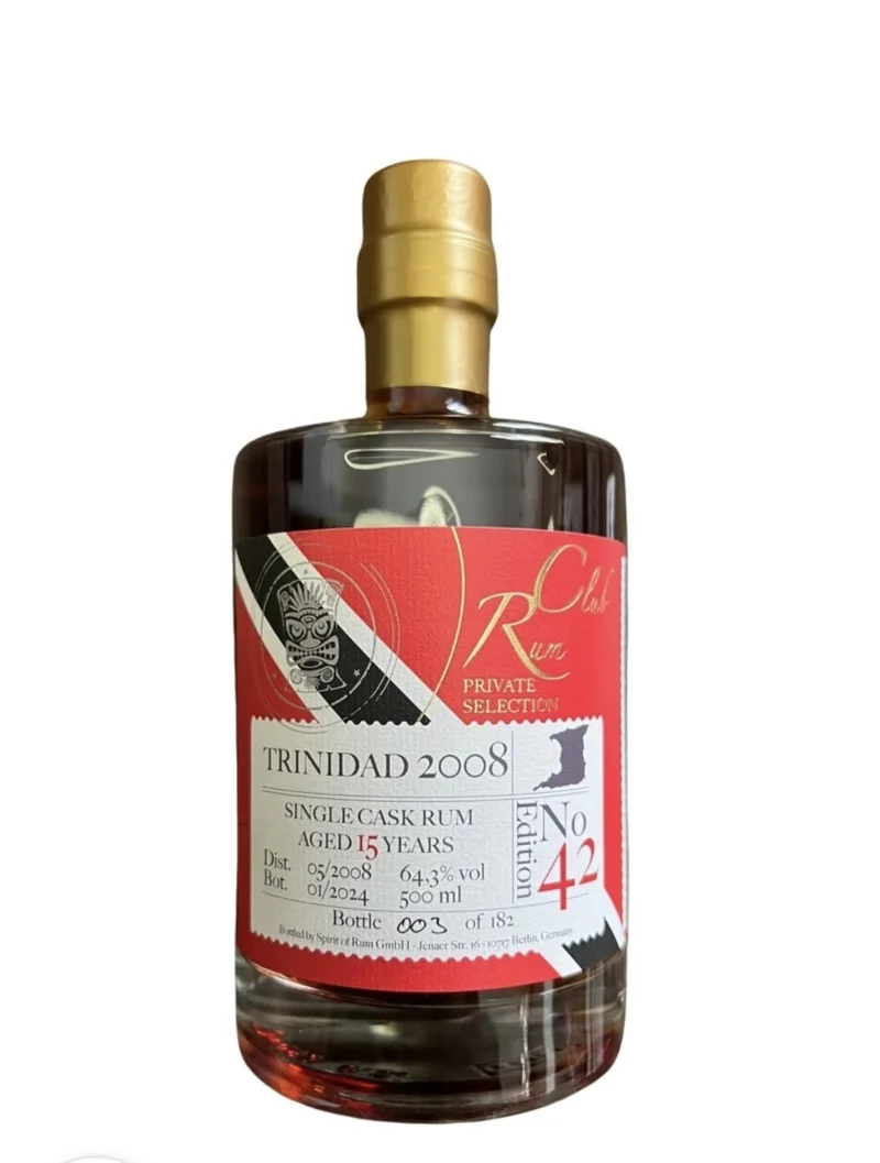 Rumclub Ed. 42 Trinidad Ten Cane 2008 64,3% vol. 0,5l Single cask Rum club