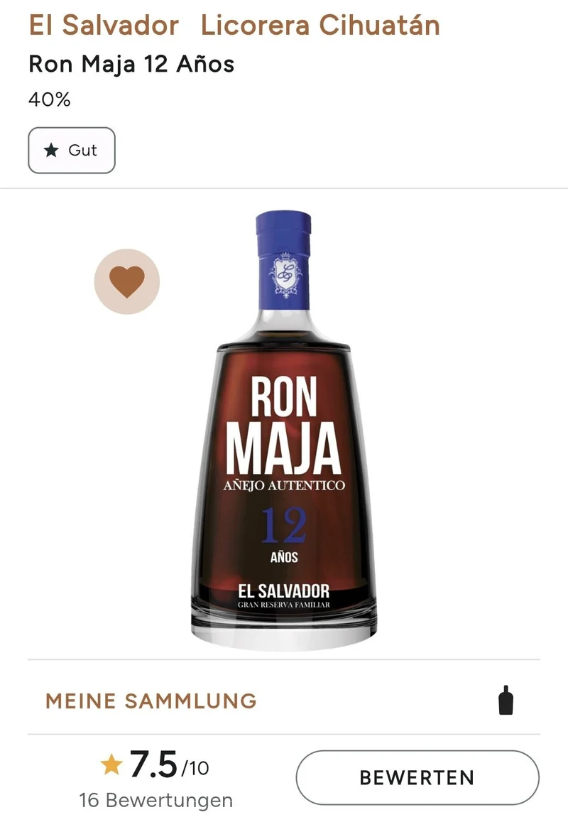 X Ron Maja 12y Rum el salvador 0,7l 40% vol.