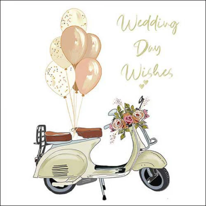 Servietten "Wedding day wishes" zur Hochzeit