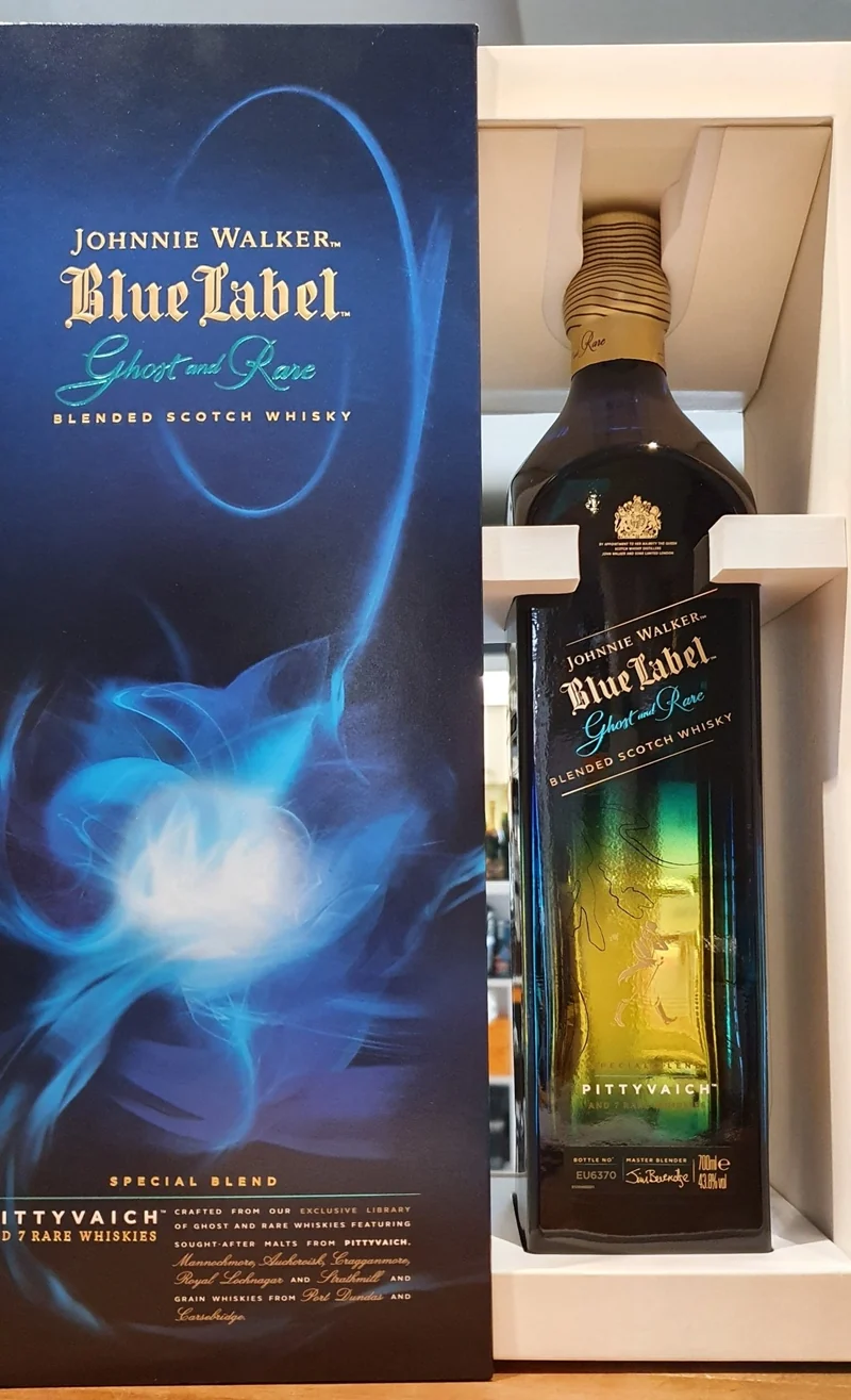 X Johnnie Walker Pittyvaich Ghost and rare blue 0,7l 43,8% vol. Blended Malt Scotch Whisky