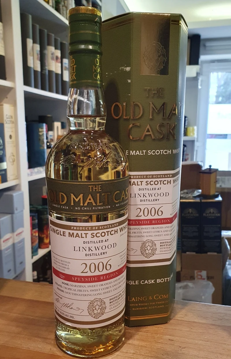 X Linkwood single cask 2006 2024 19 Y refill hogshead OMC 50% vol. 0,7l old malt cask Whisky Hunter Laing #hl21005 neu
