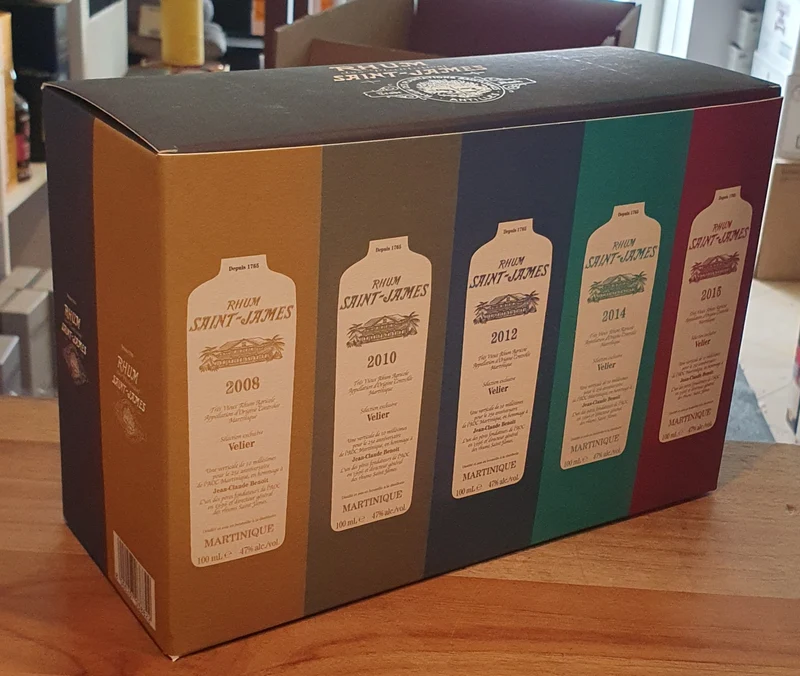 Velier Saint James Set VSGB 1998 - 2015 10x 0,1L 47 %vol. Rum Rhum st.Martinique Selection exclusive