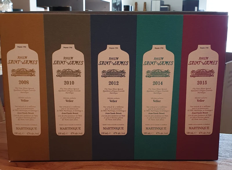 Velier Saint James Set VSGB 1998 - 2015 10x 0,1L 47 %vol. Rum Rhum st.Martinique Selection exclusive