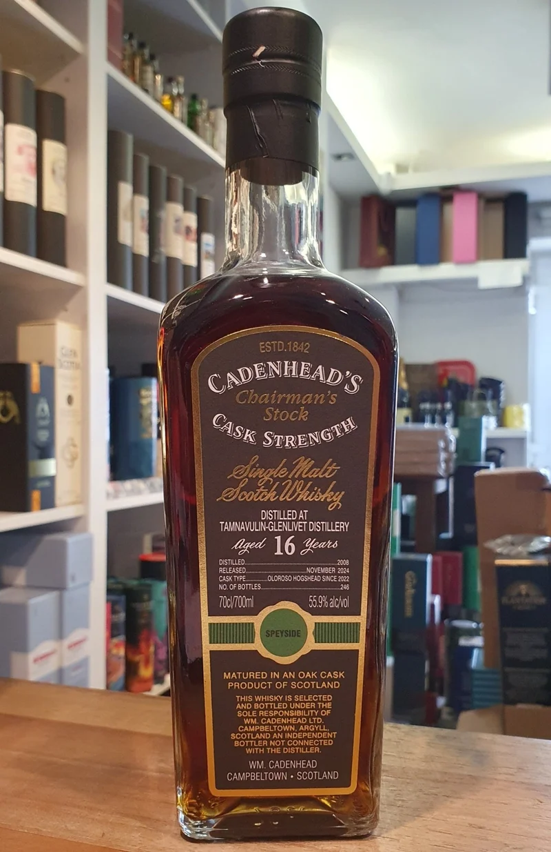 X Tamnavulin Chairmans Stock 16y 2008 Single cask sherry oloroso Cadenhead's 0,7l 55,9 %vol.