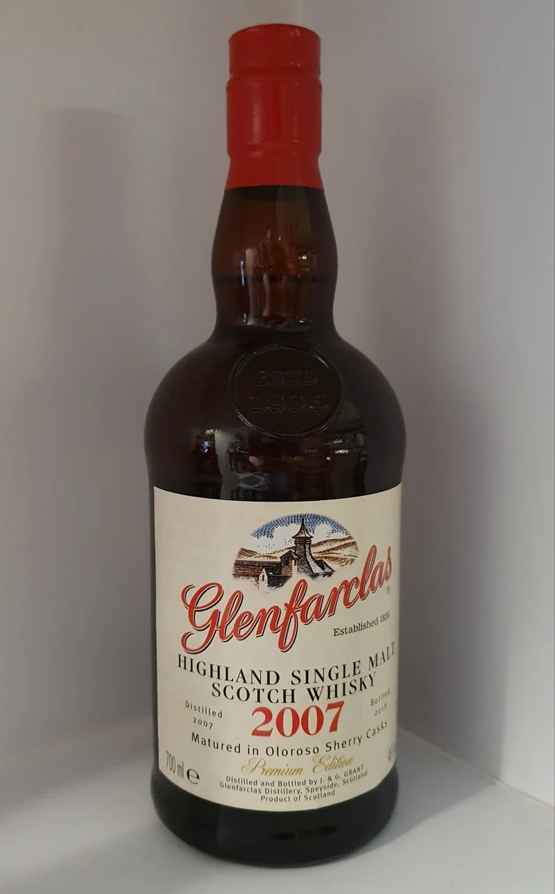 X Glenfarclas 2007 sherry cask mit roter Blech DOSE 0,7l 46 % vol. Edition single malt scotch whisky