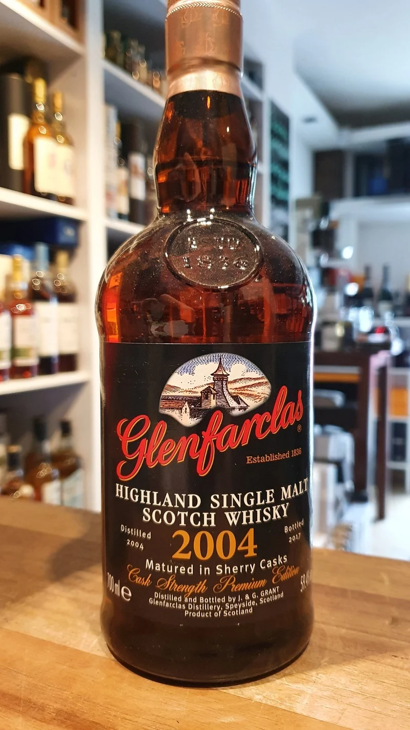 X Glenfarclas 2004 FS Edition sherry cask strength m. schwarze Dose 0,7l 59,4% vol. single malt whisky