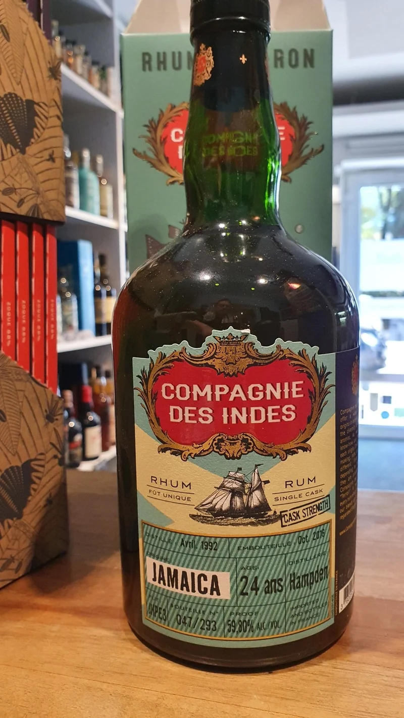 x Compagnie des Indes Hampden 24 YO 1992 2016 Jamaica 0,7l 59,8% vol. single cask Rum