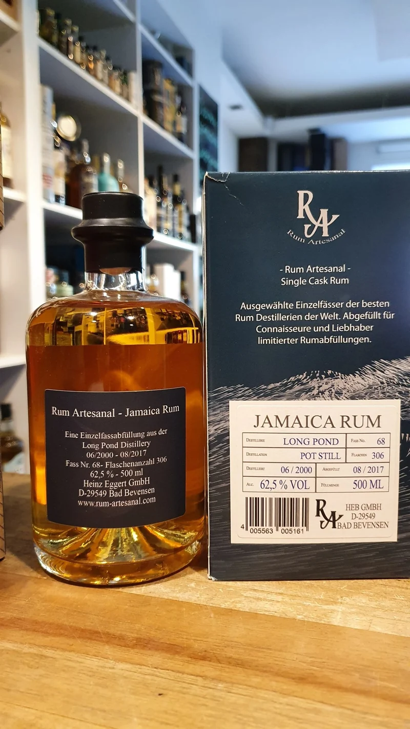 X RA Jamaica Long Pond 2000 2017 0,5l 62,5% vol. #79 Artesanal Rum