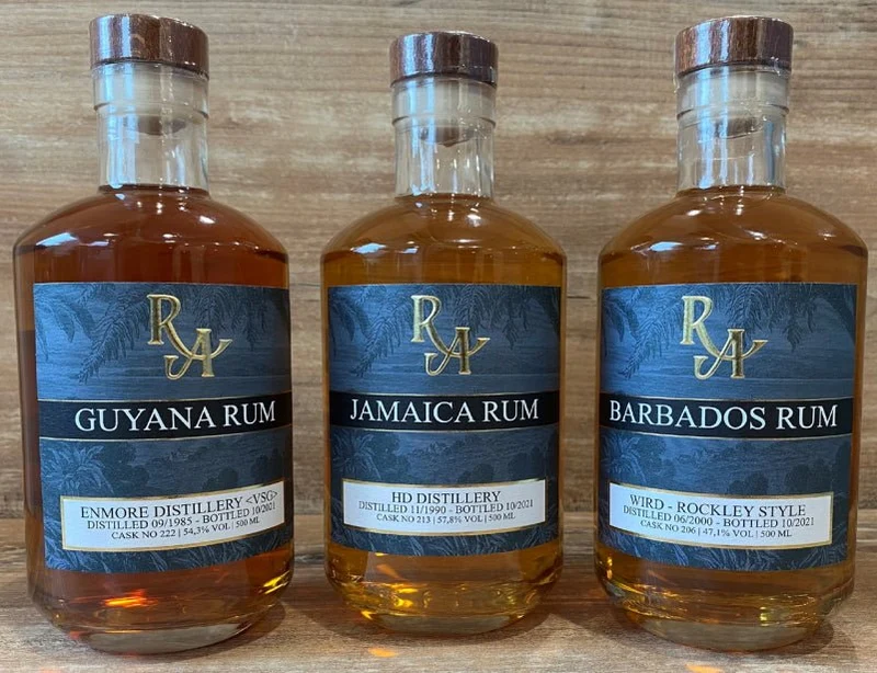 x RA Jamaica 31y Hampden 1990 2021 0,5l 57.8% vol.single cask Rum Artesanal
