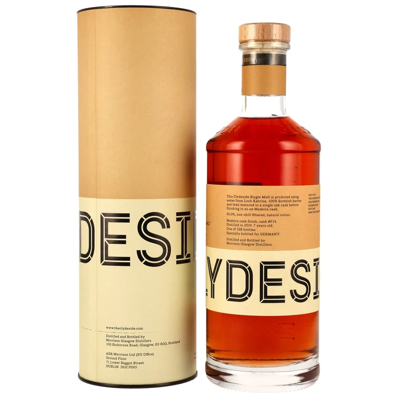 CLYDESIDE - 7 Jahre Madeira Cask Finish #F19 - 55% Vol.