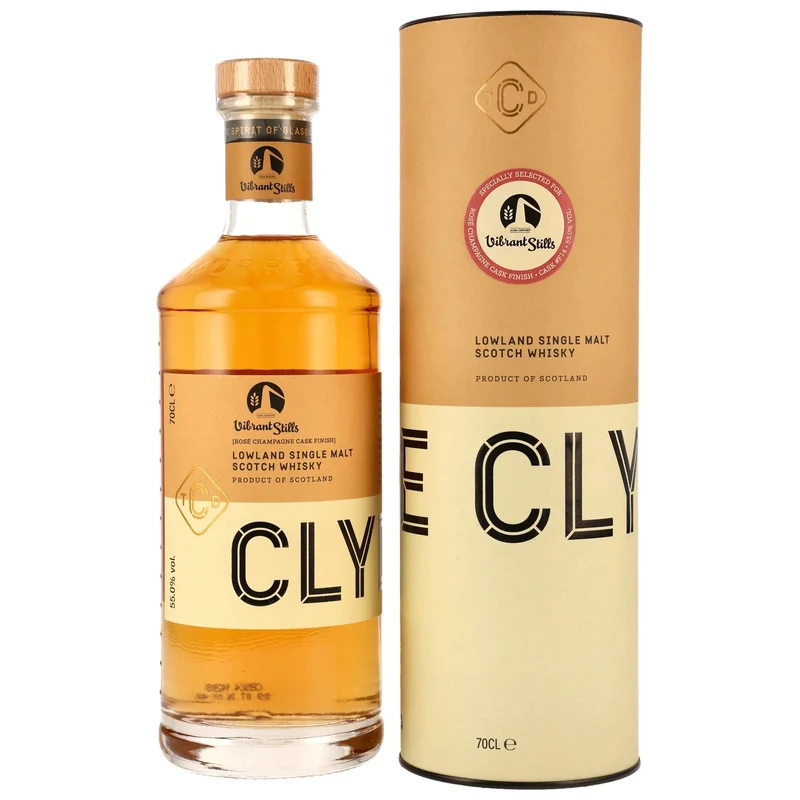 CLYDESIDE - 7 Jahre Rose Champagne Cask Finish #F14 - 55% Vol.