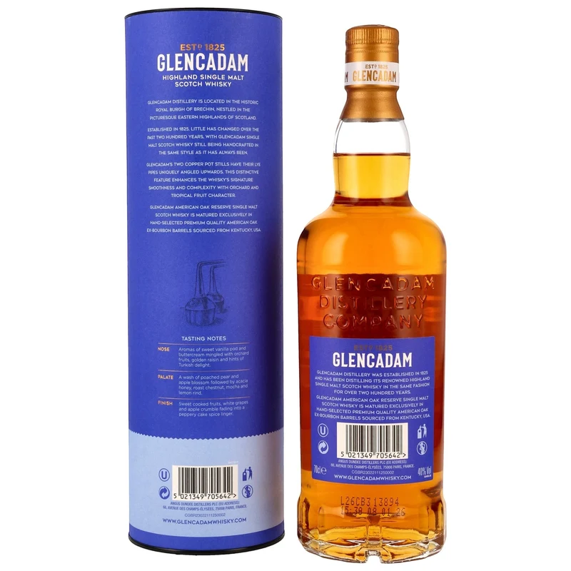 GLENCADAM - American Oak Reserve - 40% Vol.