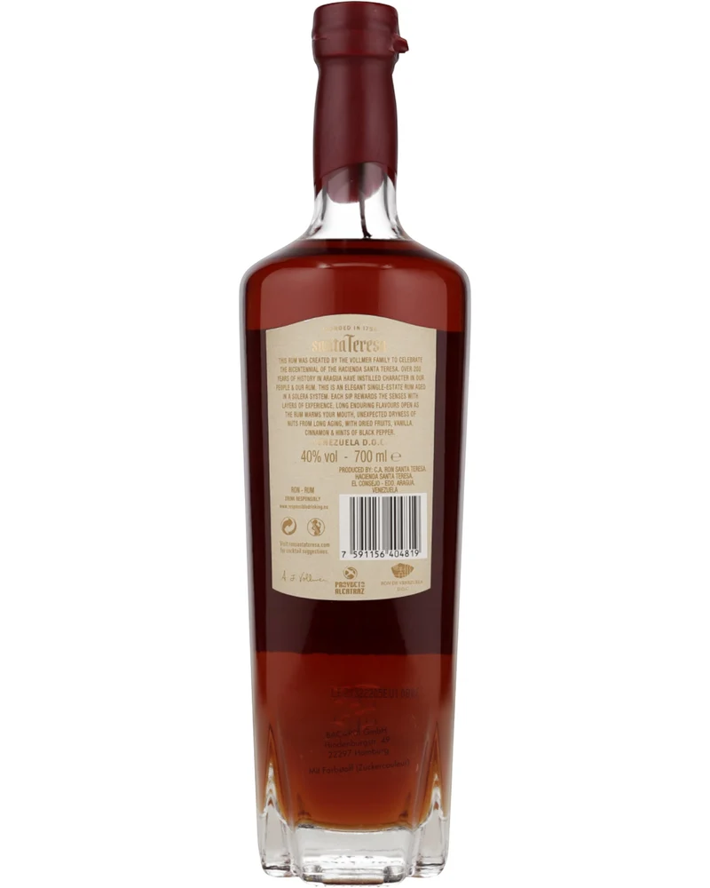 SANTA TERESA - 1796 Antiguo de Solera Rum Geschenkset - 40% Vol.