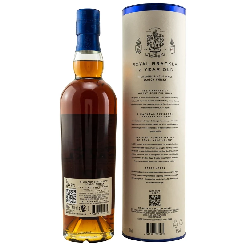 ROYAL BRACKLA - 12 Jahre - 46% Vol.